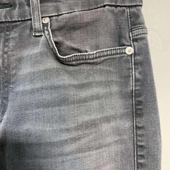 7 For All Mankind b(air) High Waist Washed Black Women's Skinny Jeans Size 27 - Picture 5 of 11